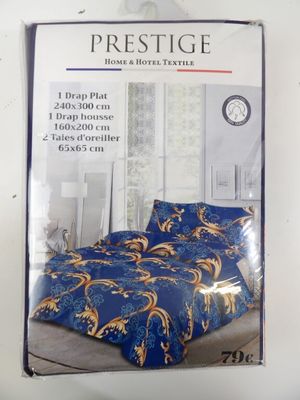 the package of the bedding is in the package on the table