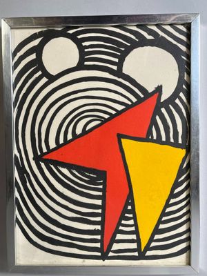 Alexander CALDER (1898-1976), Trapèze et triangle - Photo 1