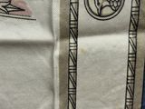 a drawing of a clock tower on a piece of paper