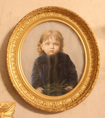 Ecole française du XX° siècle monogrammée "Portraits d'enfan…