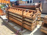 a large pile of wood sitting on a pallet