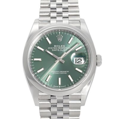 "Rolex Modèle : Datejust Green Mint