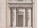 an open book with a drawing of a building on top of it