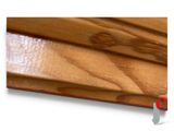 a close up of a piece of wood on a table