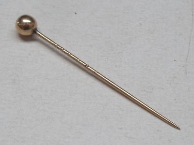 Epingle en or 14K, à la perle en or - 1,66 g - H.