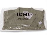 an image of a shirt in a plastic bag on a white background