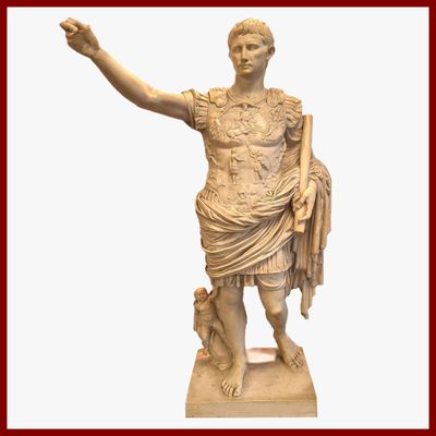 Sculpture en marbre blanc de Carrare, représentant l'empereu…