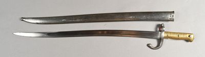 FRANCE. Sabre baïonnette 1866 Chassepot de fabrication civil…