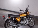 a motorcycle that is parked in a parking garage