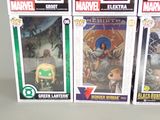 a lot of action figures on display on the table