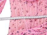 pink dress with sequins and sequins on a mannequin manne manne manne manne manne manne manne manne mann