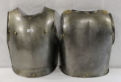 Cuirasse troupe de cuirassier, plastron acier marqué Manuf N…