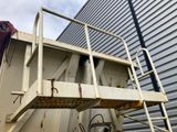 a ladder that is attached to the side of a building