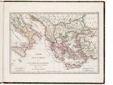 une vieille carte de l'Empire romain, dont les frontières sont indiquées en rouge et en vert