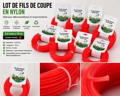 lot de fils de coupe en nylon