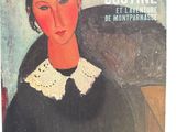 the cover of a book with a painting of a woman in a black dress