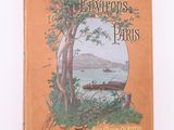 an old book with a picture of a boat in the water