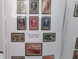 a lot of stamps on the pages of this book