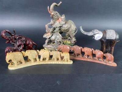 Une collection d'éléphants