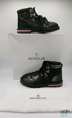 MONCLER - Boots en cuir - Pointure 36 - Usures de stockage -…