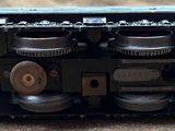a close up of a toy train on a table