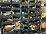 lots of boxes that are stacked up on a shelf