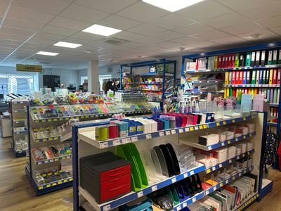 a store with many items on the shelves in the store