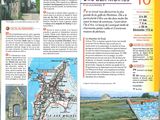 an image of a magazine with a map of france and a picture of a castle