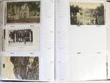 an open book with a bunch of pictures on it