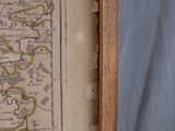 a picture of a picture of a map in a wooden frame