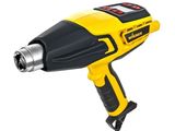 une perceuse électrique jaune et noire est représentée sur un fond blanc