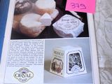 a magazine with a picture of cheeses on it