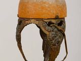a statue of a man with a helmet on his head
