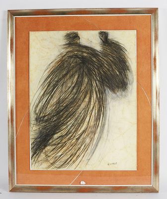 une image d'une peinture représentant une femme aux cheveux longs