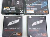 three boxes of asus b550 - e wifi pro - b550m - a wifi