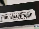 a close up of a barcode on the back of a cell phone