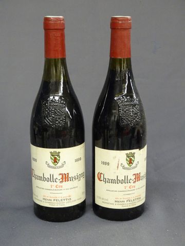 CHAMBOLLE MUSIGNY, 1ER CRU, Henri FELETTIG, 2 bouteilles de 1989