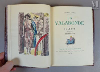 a person holding a book with a picture of a man and a woman