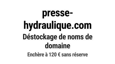 Nom de domaine presse-hydraulique.