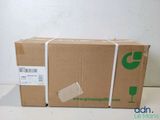 a cardboard box with a piece of tape on top of it