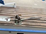 a boat that is sitting on the deck of a boat