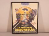 the poster for the movie la montagne ensoreee is hanging on the wall