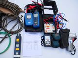 a lot of electrical equipment that are on the table