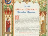 an old book with a picture of a man and woman on it