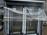 a picture of a window that has been wrapped in plastic