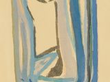 une image représentant un tableau sur lequel figure un carré bleu avec un chat à l'intérieur