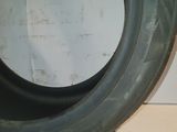 a tire that is sitting on top of a table