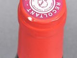 a close up of a bottle of wine with a label on it
