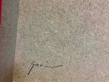 a picture of a red suitcase with writing on it