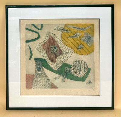 framed picture of a picture of a painting on a wall